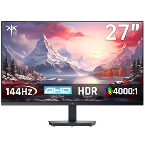 27 Inch QHD 144Hz Gaming Monitor 2K 1440P FreeSync & G-Sync H27T27S Eye Care, HDR10 PC Monitor for Office Gamers, HDMI & DP Ports, VESA Mountable, Tilt Adjustable 27 Inch QHD 144Hz Gaming Monitor 2K 1440P FreeSync & G-Sync H27T27S Eye Care, HDR10 PC Monitor for Office Gamers, HDMI & DP Ports, VESA Mountable, Tilt Adjustable