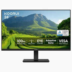 24-inch Computer Monitor FHD 100Hz VA HDMI/VGA, Audio Out 4000:1 Contrast Ratio, TÜV Eye Care, Easy-Setup, VESA mount & tilt, Ultra-Slim Display for Home Office, Study and Daily Use 24-inch Computer Monitor FHD 100Hz VA HDMI/VGA, Audio Out 4000:1 Contrast Ratio, TÜV Eye Care, Easy-Setup, VESA mount & tilt, Ultra-Slim Display for Home Office, Study and Daily Use