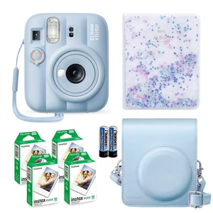 Instax Mini 13 Instant Camera Frost Blue + Fuji Film Value Pack (40 Sheets) + Tudak Accessories Bundle, Incl. Compatible Carrying Case, Quicksand Beads Photo Album 64 Pockets Instax Mini 13 Instant Camera Frost Blue + Fuji Film Value Pack (40 Sheets) + Tudak Accessories Bundle, Incl. Compatible Carrying Case, Quicksand Beads Photo Album 64 Pockets