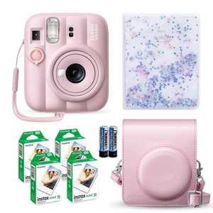 Instax Mini 13 Instant Camera Candy Pink + Fuji Film Value Pack (40 Sheets) + Tudak Accessories Bundle, Incl. Compatible Carrying Case, Quicksand Beads Photo Album 64 Pockets Instax Mini 13 Instant Camera Candy Pink + Fuji Film Value Pack (40 Sheets) + Tudak Accessories Bundle, Incl. Compatible Carrying Case, Quicksand Beads Photo Album 64 Pockets