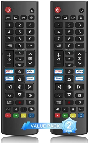 (Pack of 2) Replacement for LG-TV-Remote-Control,AKB76040302 Universal Remote for All LG 4K OLED UHD QLED MiniLED Smart TVs (Pack of 2) Replacement for LG-TV-Remote-Control,AKB76040302 Universal Remote for All LG 4K OLED UHD QLED MiniLED Smart TVs