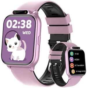Smart Watch for Kids,1.85" Fitness Tracker with Heart Rate,Sleep Monitor,Built-in AI(Translation/Q&A/Watch Face/Image recognition Smartwatches,NO APP/Phone, Gift for Boys Girls.(Built-in AI, Pink) Smart Watch for Kids,1.85" Fitness Tracker with Heart Rate,Sleep Monitor,Built-in AI(Translation/Q&A/Watch Face/Image recognition Smartwatches,NO APP/Phone, Gift for Boys Girls.(Built-in AI, Pink)