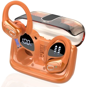 Wireless Earbuds 75H Bluetooth 5.4 Sport Headphones with Earhooks IPX7 Waterproof In-ear Buds Feature ENC Noise Cancelling Mic. Stereo Sound Device for Gym Running Workout, Cosmic Orange Wireless Earbuds 75H Bluetooth 5.4 Sport Headphones with Earhooks IPX7 Waterproof In-ear Buds Feature ENC Noise Cancelling Mic. Stereo Sound Device for Gym Running Workout, Cosmic Orange