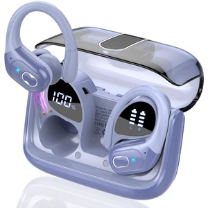 Wireless Earbuds 75H Bluetooth 5.4 Sport Headphones with Earhooks IPX7 Waterproof In-ear Buds Feature ENC Noise Cancelling Mic. Stereo Sound Device for Gym Running Workout, Purple Blue Wireless Earbuds 75H Bluetooth 5.4 Sport Headphones with Earhooks IPX7 Waterproof In-ear Buds Feature ENC Noise Cancelling Mic. Stereo Sound Device for Gym Running Workout, Purple Blue