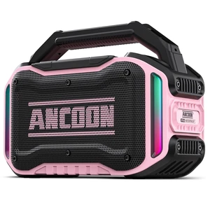 Speakers Bluetooth Wireless: 80W(Peak) Loud Speaker with Bass, 20H Playtime, IPX6 Waterproof, Large Jobsite Speakers for Work, Outdoor, Workshop, Garage, Portable Speaker with TWS (Pink) Speakers Bluetooth Wireless: 80W(Peak) Loud Speaker with Bass, 20H Playtime, IPX6 Waterproof, Large Jobsite Speakers for Work, Outdoor, Workshop, Garage, Portable Speaker with TWS (Pink)