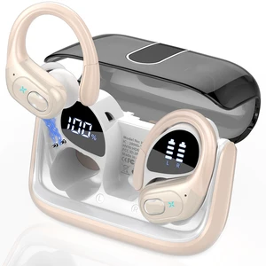 Wireless Earbuds 75H Bluetooth 5.4 Sport Headphones with Earhooks, Camel IPX7 Waterproof In-ear Buds Feature ENC Noise Cancelling Mic & Deep Bass. Stereo Sound Device for Gym Running Workout Wireless Earbuds 75H Bluetooth 5.4 Sport Headphones with Earhooks, Camel IPX7 Waterproof In-ear Buds Feature ENC Noise Cancelling Mic & Deep Bass. Stereo Sound Device for Gym Running Workout