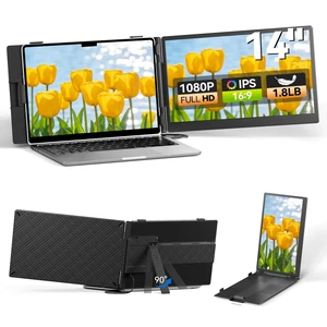 Laptop Screen Extender 14", FHD 1080P Portable Monitor for Laptop, Light Monitor Extender Plug&Play, IPS Display Computer Monitor for Laptop 13-17 (Screen Length: 11.81"-16.14") for Travel Work Laptop Screen Extender 14", FHD 1080P Portable Monitor for Laptop, Light Monitor Extender Plug&Play, IPS Display Computer Monitor for Laptop 13-17 (Screen Length: 11.81"-16.14") for Travel Work