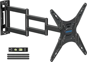 Corner TV Wall Mount for Most 26-65 Inch TVs, Long Arm TV Mount with 30 Inch Extension Arm, Smooth Swivel Tilt Single Stud Full Motion Bracket Max VESA 400x400mm, 77 lbs Heavy Duty, MU0057 Corner TV Wall Mount for Most 26-65 Inch TVs, Long Arm TV Mount with 30 Inch Extension Arm, Smooth Swivel Tilt Single Stud Full Motion Bracket Max VESA 400x400mm, 77 lbs Heavy Duty, MU0057