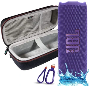 Flip 7 Portable Bluetooth Speaker, IP68 Waterproof, Dustproof, Drop-Proof, PushLock System, AI Sound Boost, 16H Battery, Megen Hardshel Protection Case (Purple) Flip 7 Portable Bluetooth Speaker, IP68 Waterproof, Dustproof, Drop-Proof, PushLock System, AI Sound Boost, 16H Battery, Megen Hardshel Protection Case (Purple)