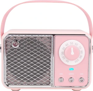 Kawaii Room Decor, Retro Bluetooth Speaker,Pink Vintage Gift for Women Teenage Girl Old Fashion Style for Kitchen Desk Bedroom Office Party Outdoor Vintage Accessories Kawaii Room Decor, Retro Bluetooth Speaker,Pink Vintage Gift for Women Teenage Girl Old Fashion Style for Kitchen Desk Bedroom Office Party Outdoor Vintage Accessories