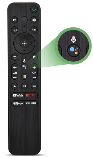 Replacement for Sony TV Voice Remote,for All 2019-2025 Sony Bravia Smart TV for All Sony Bravia OLED LED 4K 8K UHD,for Android Google TV with Shortcuts YouTube and disny+ etc Replacement for Sony TV Voice Remote,for All 2019-2025 Sony Bravia Smart TV for All Sony Bravia OLED LED 4K 8K UHD,for Android Google TV with Shortcuts YouTube and disny+ etc