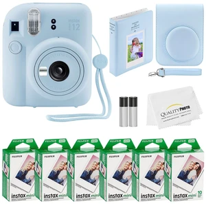 Instax Mini 12 Instant Camera + 60 Photo Prints + Quality Photo Value Bundle, Case, Decoration Stickers, Frames, Photo Album, (Pastel Blue) Instax Mini 12 Instant Camera + 60 Photo Prints + Quality Photo Value Bundle, Case, Decoration Stickers, Frames, Photo Album, (Pastel Blue)