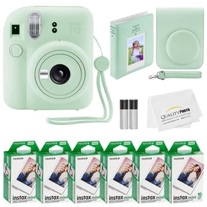 Instax Mini 12 Instant Camera + 60 Photo Prints + Quality Photo Value Bundle, Case, Decoration Stickers, Frames, Photo Album, (Mint Green) Instax Mini 12 Instant Camera + 60 Photo Prints + Quality Photo Value Bundle, Case, Decoration Stickers, Frames, Photo Album, (Mint Green)