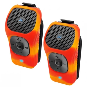 39g Wearable Bluetooth Speaker, Mini Clip-On, 2 Pack, Fire Small Magnetic Clip-On Bluetooth Speaker, IPX7 Waterproof, 15 Hour Battery, Open-Ear Awareness, Microphone, 100ft Range 39g Wearable Bluetooth Speaker, Mini Clip-On, 2 Pack, Fire Small Magnetic Clip-On Bluetooth Speaker, IPX7 Waterproof, 15 Hour Battery, Open-Ear Awareness, Microphone, 100ft Range
