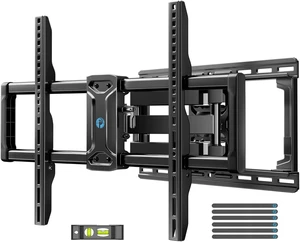 65 75 Inch Full Motion TV Wall Mount for LED TVs up to 132lbs, Fits 42-85 Inch Swivel TV Mount Bracket with Articulating Arms, Max VESA 600x400mm, Fits 12 16" Wood Studs 65 75 Inch Full Motion TV Wall Mount for LED TVs up to 132lbs, Fits 42-85 Inch Swivel TV Mount Bracket with Articulating Arms, Max VESA 600x400mm, Fits 12 16" Wood Studs