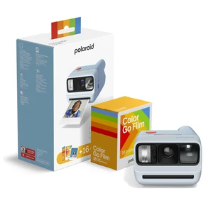 Go Generation 3 Bundle - Mini Instant Film Camera + 16 Color Photos - Light Blue (6653) - Only Compatible with Go Film Go Generation 3 Bundle - Mini Instant Film Camera + 16 Color Photos - Light Blue (6653) - Only Compatible with Go Film