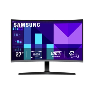 27-inch S3 (S39GD) FHD 100Hz Curved Monitor Game Mode, Eye Saver Mode, Multiple Connectivity with HDMI Port, Built-In Speakers, LS27D396GANXZA, 2025 27-inch S3 (S39GD) FHD 100Hz Curved Monitor Game Mode, Eye Saver Mode, Multiple Connectivity with HDMI Port, Built-In Speakers, LS27D396GANXZA, 2025