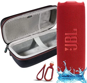 Flip 7 Portable Bluetooth Speaker, IP68 Waterproof, Dustproof, Drop-Proof, PushLock System, AI Sound Boost, 16H Battery, Megen Hardshel Protection Case (Red) Flip 7 Portable Bluetooth Speaker, IP68 Waterproof, Dustproof, Drop-Proof, PushLock System, AI Sound Boost, 16H Battery, Megen Hardshel Protection Case (Red)