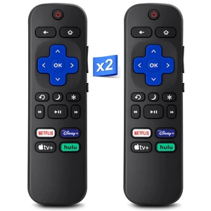 Replacement Remote Control Only for Roku TV2 Pack Compatible for TCL Roku/Hisense Roku/Onn Roku/Sharp Roku/Philips Roku Smart TVs Fully Compatible with All Roku TV Models Replacement Remote Control Only for Roku TV2 Pack Compatible for TCL Roku/Hisense Roku/Onn Roku/Sharp Roku/Philips Roku Smart TVs Fully Compatible with All Roku TV Models