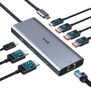 USB C Docking Station Dual Monitor HDMI Laptop Docking Station 3 Monitors Docking Station with 3*8K USB C+2 HDMI,10G USB A/C ports,100W PD,Ethernet,USB C Hub Multiport Adapter for Windows Laptop USB C Docking Station Dual Monitor HDMI Laptop Docking Station 3 Monitors Docking Station with 3*8K USB C+2 HDMI,10G USB A/C ports,100W PD,Ethernet,USB C Hub Multiport Adapter for Windows Laptop