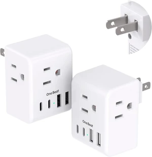 2 Pack US to Japan Plug Adapter, 2 Prong to 3 Prong Outlet Adapter 3 Outlets 4 USB Ports(2 USB C), Type A Travel Plug Adapter Power Converter for USA to Japanese Philippines Canada Mexico Peru 2 Pack US to Japan Plug Adapter, 2 Prong to 3 Prong Outlet Adapter 3 Outlets 4 USB Ports(2 USB C), Type A Travel Plug Adapter Power Converter for USA to Japanese Philippines Canada Mexico Peru