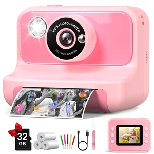 Kids Camera Instant Print, Kids Camera 1080P HD Video Digital Camera Christmas Birthday Gifts for Girls and Boys, Toddler Toy for 3-12 Years Old Kids Camera Instant Print, Kids Camera 1080P HD Video Digital Camera Christmas Birthday Gifts for Girls and Boys, Toddler Toy for 3-12 Years Old