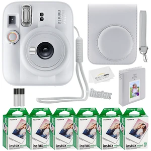 Instax Mini 13 Instant Camera with 60 Films & Accessories (Clay White) Instax Mini 13 Instant Camera with 60 Films & Accessories (Clay White)