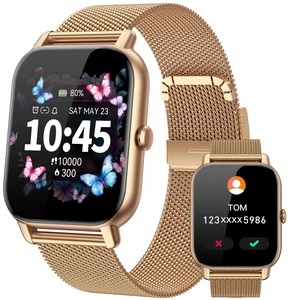 Smart Watches for Men Women, Fitness Tracker with Activity Counter/ Sleep Monitor, IP68 Waterproof Smart Watch for Android iPhone iOS Compatible (Warm Sand Case w/ Champagne & Vintage Gold Band, 1.83) Smart Watches for Men Women, Fitness Tracker with Activity Counter/ Sleep Monitor, IP68 Waterproof Smart Watch for Android iPhone iOS Compatible (Warm Sand Case w/ Champagne & Vintage Gold Band, 1.83)
