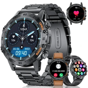Smart Watch for Men(Answer/Dial Calls),100 Sports Modes, Fitness Watch with Blood Pressure/Heart Rate/SpO2,1.39''HD Touchscreen for Android/iOS Military Smart Watch 5ATM Waterproof Black Smart Watch for Men(Answer/Dial Calls),100 Sports Modes, Fitness Watch with Blood Pressure/Heart Rate/SpO2,1.39''HD Touchscreen for Android/iOS Military Smart Watch 5ATM Waterproof Black