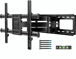 Full Motion TV Wall Mount for 37-90 Inch TVs, Heavy Duty Swivel Tilt Hold up to 132lbs, Articulating Dual Arm Wall Mount TV Bracket, Max VESA 600x400mm, Fits 24" Wood Studs Full Motion TV Wall Mount for 37-90 Inch TVs, Heavy Duty Swivel Tilt Hold up to 132lbs, Articulating Dual Arm Wall Mount TV Bracket, Max VESA 600x400mm, Fits 24" Wood Studs