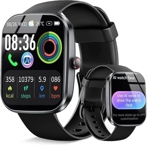 AI Smart Watch with ChatGPT, 1.91" HD Display Smartwatch with Bluetooth Calling for Men Women, 110+ Sports Modes, Heart Rate/Blood Oxygen Monitoring/Sleep Tracking, IP68 Fitness Watch for Android iOS AI Smart Watch with ChatGPT, 1.91" HD Display Smartwatch with Bluetooth Calling for Men Women, 110+ Sports Modes, Heart Rate/Blood Oxygen Monitoring/Sleep Tracking, IP68 Fitness Watch for Android iOS