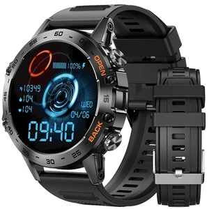 Military Smart Watches for Men(Answer/Calls),1.39 inch Touchscreen/5ATM Waterproof/120+ Sports Modes Fitness Watch with Heart Rate for Android/iOS Black Military Smart Watches for Men(Answer/Calls),1.39 inch Touchscreen/5ATM Waterproof/120+ Sports Modes Fitness Watch with Heart Rate for Android/iOS Black