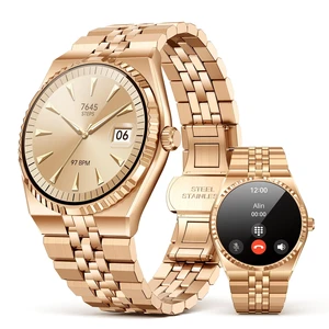 Smart Watch for Men, Answer/Make Call, Activity Tracker, Steel Strap, 40mm 1.32" AMOLED, Voice Assistant, 24/7 HR/SpO2/Blood Pressure/Sleep Monitor, 160+ Sports, Waterproof, Compatible Android iPhone Smart Watch for Men, Answer/Make Call, Activity Tracker, Steel Strap, 40mm 1.32" AMOLED, Voice Assistant, 24/7 HR/SpO2/Blood Pressure/Sleep Monitor, 160+ Sports, Waterproof, Compatible Android iPhone