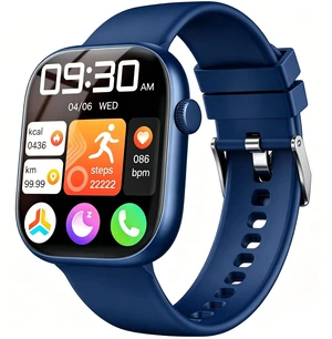 Smart Watch for Women Men, Fitness and Sleep Trackers with 1.83" HD Touchscreen, Bluetooth Calling Smartwatch for Android/iOS, IP67 Waterproof Multi-Sport Modes Pedometer, Navy Blue Smart Watch for Women Men, Fitness and Sleep Trackers with 1.83" HD Touchscreen, Bluetooth Calling Smartwatch for Android/iOS, IP67 Waterproof Multi-Sport Modes Pedometer, Navy Blue