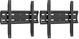 43 50 55 inch Fixed Low Profile TV Wall Mount for 24-65 inch LED/LCD & Flat/Curved TVs, Universal Wall Mount Bracket with Safe Lock, Max VESA 400x400mm, up to 99Lbs & 16 '' Stud (Pack of 2) 43 50 55 inch Fixed Low Profile TV Wall Mount for 24-65 inch LED/LCD & Flat/Curved TVs, Universal Wall Mount Bracket with Safe Lock, Max VESA 400x400mm, up to 99Lbs & 16 '' Stud (Pack of 2)