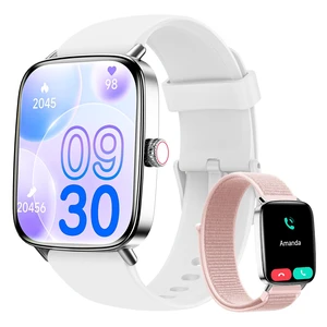 Smart Watch for Women Men, 1.85" HD AMOLED Fitness Tracker (Answer/Call) with 24/7 Heart Rate/Sleep/SpO2 Monitor for iPhone & Android, 120+ Sports Modes Smartwatch with IP68 Waterproof, 2 Bands Smart Watch for Women Men, 1.85" HD AMOLED Fitness Tracker (Answer/Call) with 24/7 Heart Rate/Sleep/SpO2 Monitor for iPhone & Android, 120+ Sports Modes Smartwatch with IP68 Waterproof, 2 Bands