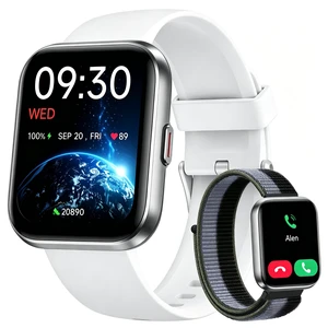 Smart Watch for Women, Answer/Make Calls, Alexa Built-in, 1.85" Touch Screen Fitness Tracker for Android & iPhone, Heart Rate/Sleep/SpO2 Monitor Smartwatch, Waterproof (White) Smart Watch for Women, Answer/Make Calls, Alexa Built-in, 1.85" Touch Screen Fitness Tracker for Android & iPhone, Heart Rate/Sleep/SpO2 Monitor Smartwatch, Waterproof (White)