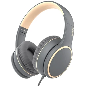 R10 Over-Ear Headphones with Microphone, Lightweight Folding Stereo Bass Headset with 1.5M No-Tangle Cord, Portable Wired Headphones for Smartphone Tablet Computer MP3 / 4 (Grey) R10 Over-Ear Headphones with Microphone, Lightweight Folding Stereo Bass Headset with 1.5M No-Tangle Cord, Portable Wired Headphones for Smartphone Tablet Computer MP3 / 4 (Grey)