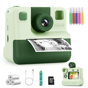 Kids Camera Instant Print, Christmas Birthday Gifts for Girl Boys Kids 3-12 FHD Selfie Digital Video Cameras Toddler 3 Rolls Print Paper & 32G Card (Retro, Green-White) Kids Camera Instant Print, Christmas Birthday Gifts for Girl Boys Kids 3-12 FHD Selfie Digital Video Cameras Toddler 3 Rolls Print Paper & 32G Card (Retro, Green-White)