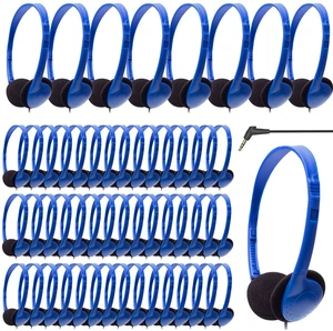 Kids Headphones Bulk 100 Pack for School Classroom Student Children Toddler Boys Girls Teen and Adults, Wholesale Wired Computer Earphones Class Set for Library Museums Airplane (HY857,100 Blue) Kids Headphones Bulk 100 Pack for School Classroom Student Children Toddler Boys Girls Teen and Adults, Wholesale Wired Computer Earphones Class Set for Library Museums Airplane (HY857,100 Blue)