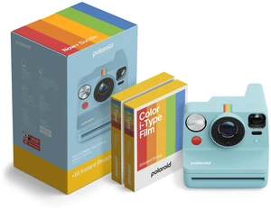 Now+ 3rd Generation I-Type Instant Camera + Film Bundle - Now+ Bluetooth App Controlled Arctic Blue Camera + 16 Color Photos (6645) Now+ 3rd Generation I-Type Instant Camera + Film Bundle - Now+ Bluetooth App Controlled Arctic Blue Camera + 16 Color Photos (6645)