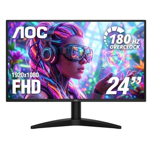 24 Inch Gaming Monitor FHD 180Hz Overclocked VA HDR Ready, G24B36N 1920×1080 LED Monitor, 144Hz Native / 180Hz OC, 0.5ms, DP 1.4, HDMI 2.1, Adaptive Sync, VESA, Earphone Out 24 Inch Gaming Monitor FHD 180Hz Overclocked VA HDR Ready, G24B36N 1920×1080 LED Monitor, 144Hz Native / 180Hz OC, 0.5ms, DP 1.4, HDMI 2.1, Adaptive Sync, VESA, Earphone Out