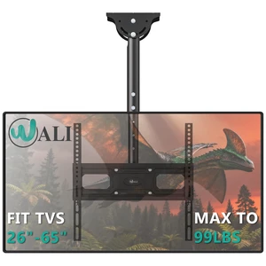 Ceiling TV Mount for Most 26-65 inch LCD LED OLED 4K TVs, up to 99 lbs Hanging Pole Ceiling Mount TV Bracket Up Down, Full Motion with Height Adjustment, Tilt, Swivel,Max VESA 400x400mm (CM2665-P) Ceiling TV Mount for Most 26-65 inch LCD LED OLED 4K TVs, up to 99 lbs Hanging Pole Ceiling Mount TV Bracket Up Down, Full Motion with Height Adjustment, Tilt, Swivel,Max VESA 400x400mm (CM2665-P)