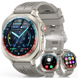 Smart Watch, 1.43" Bluetooth 5.4 Call Military Smartwatch for Men Women, 130+ Sports Modes, 60+Days Flashlight, 24/7 Heart Rate/Sleep Monitor, IP68 Waterproof Fitness Watch Tracker for Android iOS Smart Watch, 1.43" Bluetooth 5.4 Call Military Smartwatch for Men Women, 130+ Sports Modes, 60+Days Flashlight, 24/7 Heart Rate/Sleep Monitor, IP68 Waterproof Fitness Watch Tracker for Android iOS