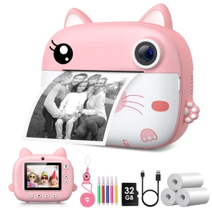 Kids Camera Instant Print, 3.0" HD Screen Kids Instant Cameras, Christmas Birthday Gifts for Girls Boys 3 4 5 6 7 8 9 10 Year Old, Portable Toddler Travel Toys with 32GB Card & 3 Rolls Printer Paper Kids Camera Instant Print, 3.0" HD Screen Kids Instant Cameras, Christmas Birthday Gifts for Girls Boys 3 4 5 6 7 8 9 10 Year Old, Portable Toddler Travel Toys with 32GB Card & 3 Rolls Printer Paper