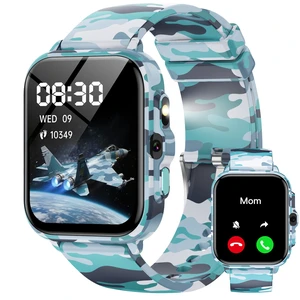 Smart Watch for Kids Boys Age 5-12, Ai Functions Games HD Touch Screen Watches with Video Camera Music Player Pedometer Heart Rate Sleep Tracker Christmas Birthday Gifts for Boys (Camouflage, 1.85") Smart Watch for Kids Boys Age 5-12, Ai Functions Games HD Touch Screen Watches with Video Camera Music Player Pedometer Heart Rate Sleep Tracker Christmas Birthday Gifts for Boys (Camouflage, 1.85")
