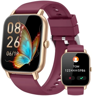 Smart Watches for Men Women, Fitness Tracker with Activity Counter/Sleep Monitor, IP68 Waterproof Smart Watch for Android iPhone iOS Compatible (Deep Burgundy, 1.83) Smart Watches for Men Women, Fitness Tracker with Activity Counter/Sleep Monitor, IP68 Waterproof Smart Watch for Android iPhone iOS Compatible (Deep Burgundy, 1.83)