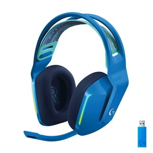 G733 Lightspeed Wireless Gaming Headset - Blue Suspension Headband, LIGHTSYNC RGB, Blue VO!CE mic Technology, PRO-G Audio Drivers G733 Lightspeed Wireless Gaming Headset - Blue Suspension Headband, LIGHTSYNC RGB, Blue VO!CE mic Technology, PRO-G Audio Drivers