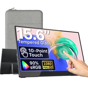 Portable Monitor for Laptop, IPS USB-C HDMI Travel Second Monitor for MacBook Pro Air, PC, PS5, Xbox, Portable Second Screen, Built-in Kickstand, Speakers, VESA Mountable, 15.6 Portable Monitor for Laptop, IPS USB-C HDMI Travel Second Monitor for MacBook Pro Air, PC, PS5, Xbox, Portable Second Screen, Built-in Kickstand, Speakers, VESA Mountable, 15.6