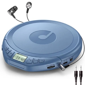 CD Player Portable with Earphones, CD Discman AUX Cable for Car Home Personal Discman CD player,PROG memory, CD-R/RW MP3/WMA, Anti-skip shockproof protection, A-B repeat,LCD display CD Player Portable with Earphones, CD Discman AUX Cable for Car Home Personal Discman CD player,PROG memory, CD-R/RW MP3/WMA, Anti-skip shockproof protection, A-B repeat,LCD display